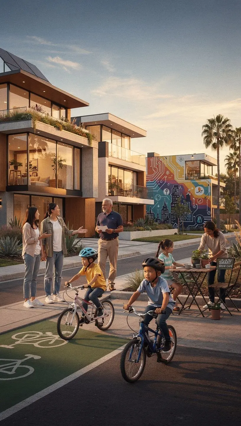 Graph showing growth trends in technology use and its impact on local district development in California.